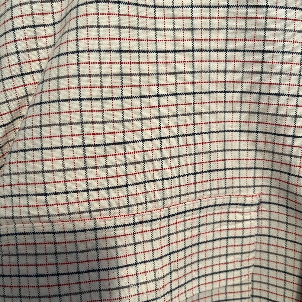 Woolrich White, Red, & Blue Casual Button Down Shirt - Picture 4 of 12